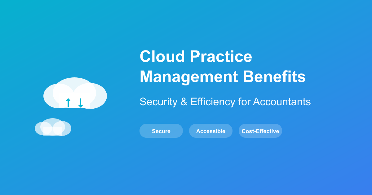 Benefits of Cloud Practice Management Software for Accountants: Security & Efficiency